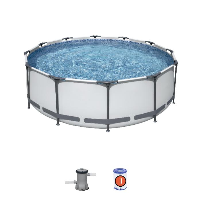 Каркасный бассейн Bestway 56260 BW, Steel Pro Max 366х100см, 9150л, фильтр-насос